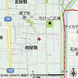 愛知県あま市七宝町沖之島南屋敷61周辺の地図