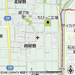 愛知県あま市七宝町沖之島南屋敷61周辺の地図