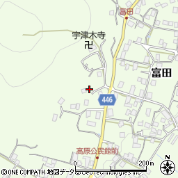 京都府船井郡京丹波町富田垣内周辺の地図