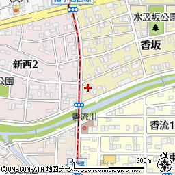 愛知県名古屋市名東区香坂1824周辺の地図
