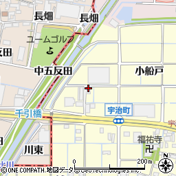 愛知県津島市宇治町（小船戸）周辺の地図