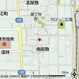 愛知県あま市七宝町沖之島南屋敷58周辺の地図