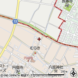 滋賀県愛知郡愛荘町円城寺413周辺の地図
