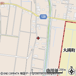 愛知県愛西市早尾町川並周辺の地図