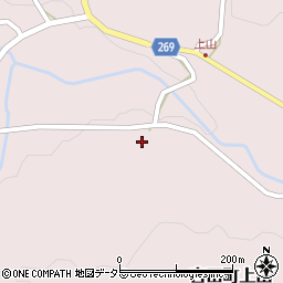 島根県雲南市吉田町上山124周辺の地図