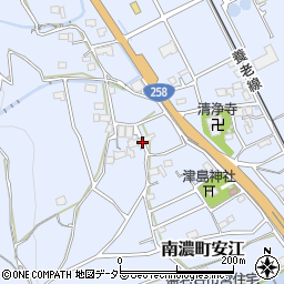 岐阜県海津市南濃町安江周辺の地図