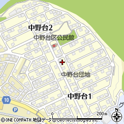 静岡県富士市中野台周辺の地図