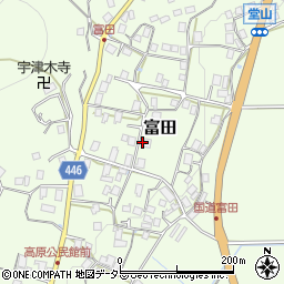 京都府船井郡京丹波町富田タカヤ周辺の地図