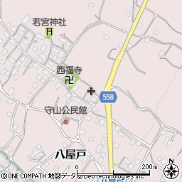 滋賀県大津市八屋戸296周辺の地図
