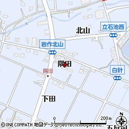 愛知県長久手市岩作（隅田）周辺の地図