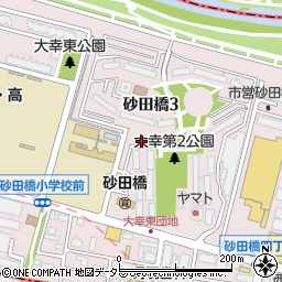 愛知県名古屋市東区砂田橋周辺の地図