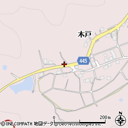 京都府南丹市日吉町上胡麻谷ノ奥周辺の地図
