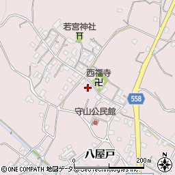 滋賀県大津市八屋戸376周辺の地図