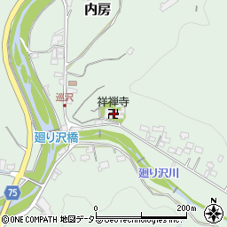 祥禅寺周辺の地図