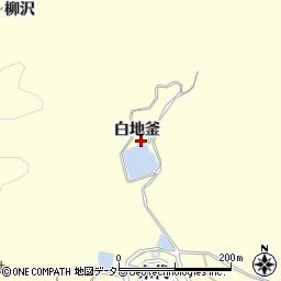 愛知県豊田市深見町白地釜周辺の地図