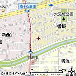 愛知県名古屋市名東区香坂1728周辺の地図