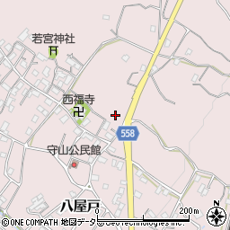 滋賀県大津市八屋戸288周辺の地図