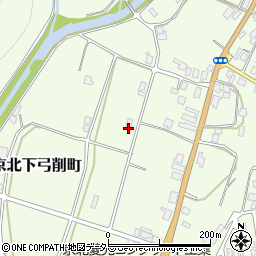 京都府京都市右京区京北下弓削町中ノ元周辺の地図