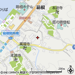 神奈川県足柄下郡箱根町箱根周辺の地図