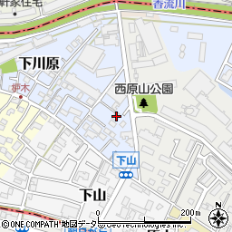 愛知県長久手市下川原18-4周辺の地図