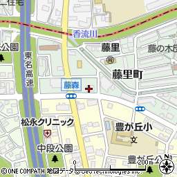 愛知県名古屋市名東区藤里町411周辺の地図