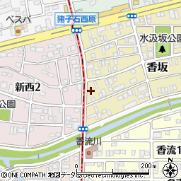 愛知県名古屋市名東区香坂1733周辺の地図