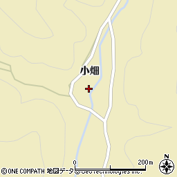 京都府南丹市日吉町生畑（小畑）周辺の地図