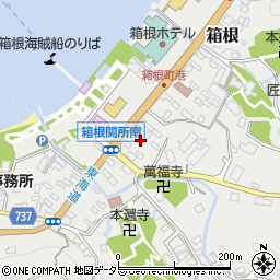 ジェムスティーイン・箱根芦ノ湖周辺の地図