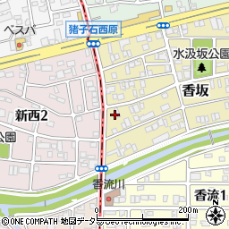 愛知県名古屋市名東区香坂1702周辺の地図