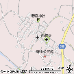 滋賀県大津市八屋戸342周辺の地図