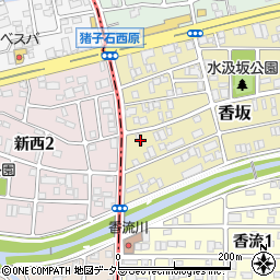 愛知県名古屋市名東区香坂1703周辺の地図