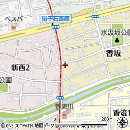 愛知県名古屋市名東区香坂1701周辺の地図