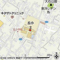 富士市立丘小学校周辺の地図