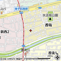 愛知県名古屋市名東区香坂1705周辺の地図