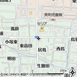 愛知県あま市篠田居島16周辺の地図