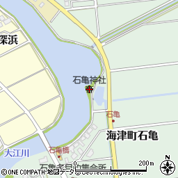 石亀神社周辺の地図