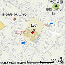 富士市立丘小学校周辺の地図