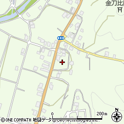 京都府京都市右京区京北下弓削町（狭間谷口）周辺の地図
