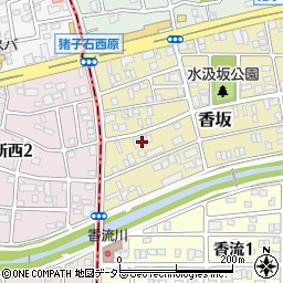 愛知県名古屋市名東区香坂1707周辺の地図