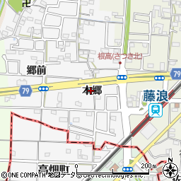 愛知県愛西市根高町本郷周辺の地図