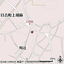 京都府南丹市日吉町上胡麻向前周辺の地図