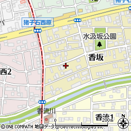 愛知県名古屋市名東区香坂1708周辺の地図