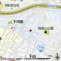 愛知県長久手市下川原14-31周辺の地図