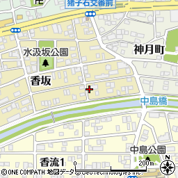 愛知県名古屋市名東区香坂1421周辺の地図