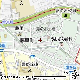 愛知県名古屋市名東区藤里町周辺の地図