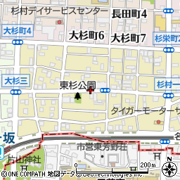 愛知県名古屋市北区杉村周辺の地図