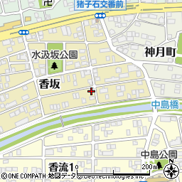 愛知県名古屋市名東区香坂1518周辺の地図