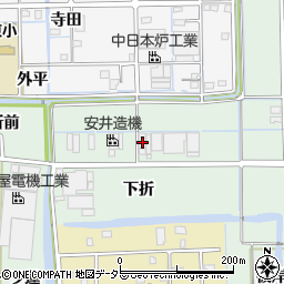愛知県あま市七宝町沖之島上折周辺の地図