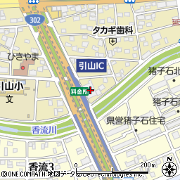 愛知県名古屋市名東区引山2丁目1201周辺の地図