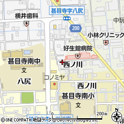 愛知県あま市甚目寺八尻135周辺の地図